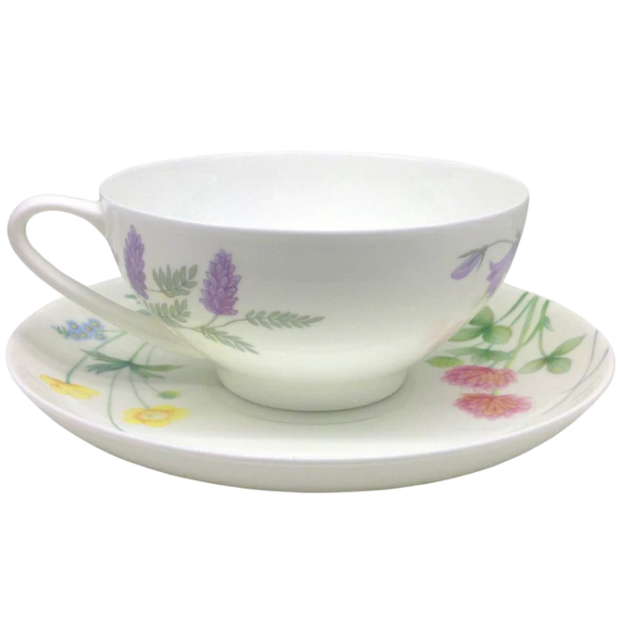 Чайный сервиз "Купольный" с рисунком "Полевые цветы" на 6 персон, 14 предметов