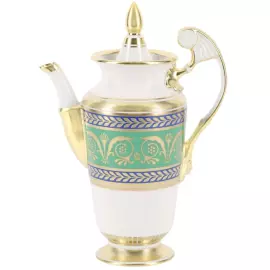Кофейник фарфоровый "Александрия" с рисунком "Золотой 52"