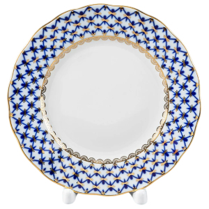 Кофейный сервиз "Тюльпан" с рисунком "Кобальтовая сетка" на 6 персон, 20 предметов