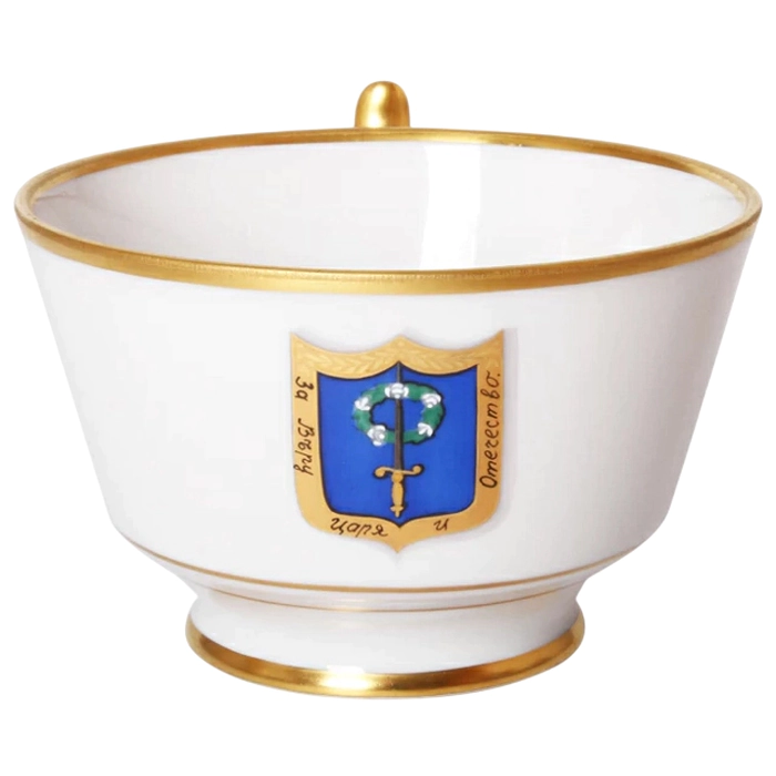 Чайный набор "Александрия" с рисунком "Коттеджный" 2 предмета