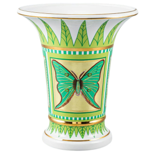 Porcelain vase "Empire" with a pattern of "Peacock Eyes"