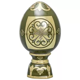 Фарфоровое яйцо на подставке "Византийское"