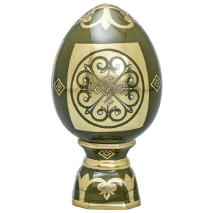 Фарфоровое яйцо на подставке "Византийское"
