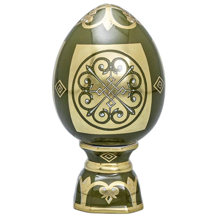 Фарфоровое яйцо на подставке "Византийское"