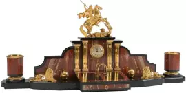 Настольный набор руководителя из яшмы "Георгий Победоносец"