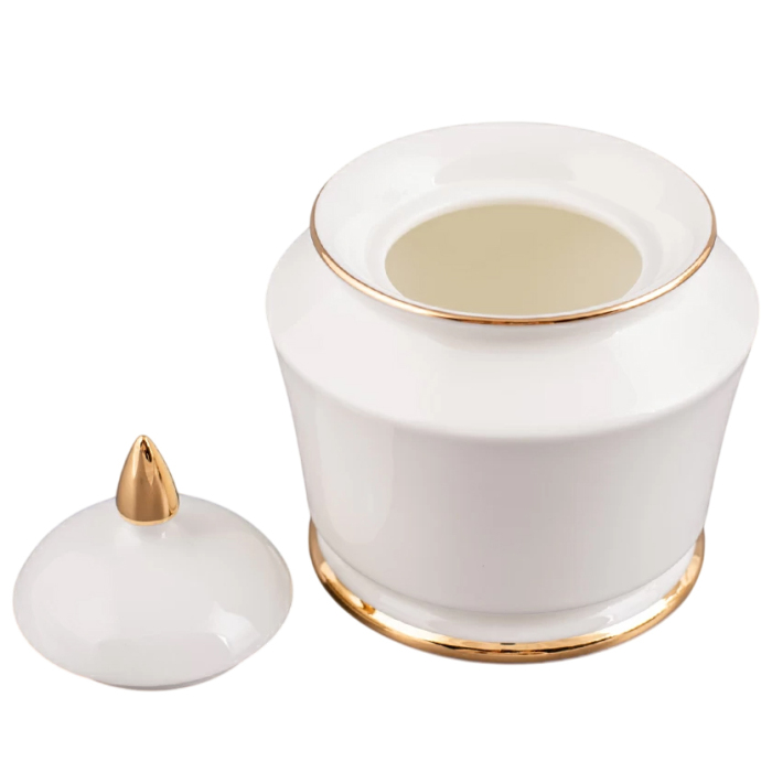 Кофейный сервиз "Юлия" с рисунком "Золотая лента" на 6 персон, 14 предметов