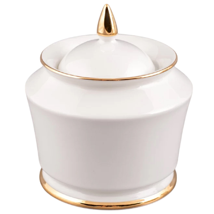 Кофейный сервиз "Юлия" с рисунком "Золотая лента" на 6 персон, 14 предметов