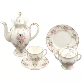 Кофейный сервиз "Классический-2" с рисунком "Галантный" на 6 персон, 20 предметов