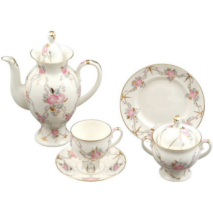 Кофейный сервиз "Классический-2" с рисунком "Галантный" на 6 персон, 20 предметов