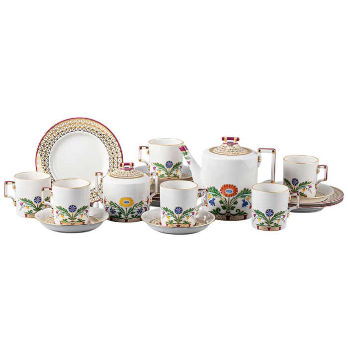 Чайный сервиз "Гербовый" с рисунком "Замоскворечье" на 6 персон, 20 предметов
