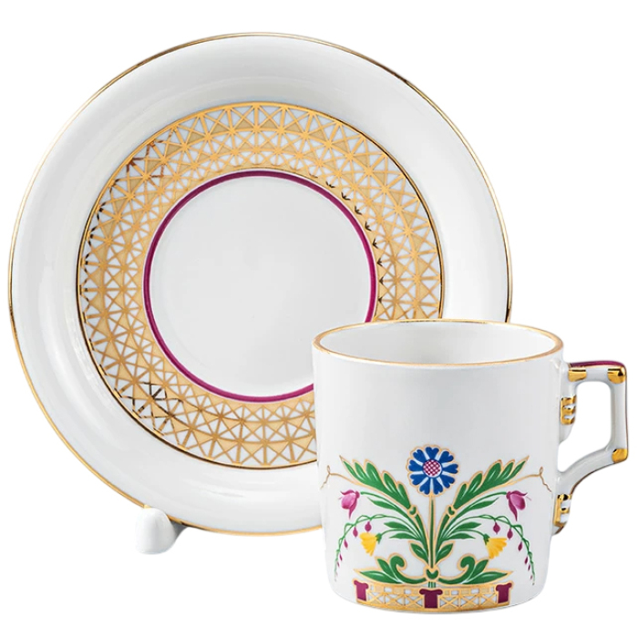 Кофейный сервиз "Гербовый" с рисунком "Замоскворечье" на 6 персон, 20 предметов