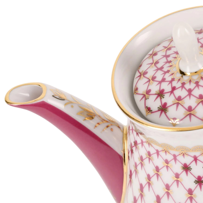 Чайный сервиз "Молодежный" с рисунком "Сетка-блюз" на 6 персон, 20 предметов