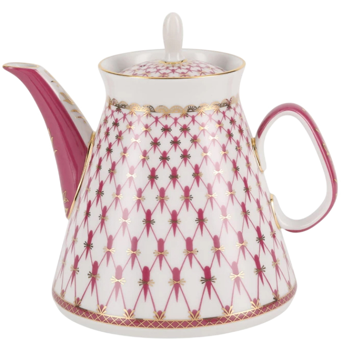 Чайный сервиз "Молодежный" с рисунком "Сетка-блюз" на 6 персон, 20 предметов