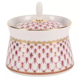 Чайный сервиз "Молодежный" с рисунком "Сетка-блюз" на 6 персон, 20 предметов