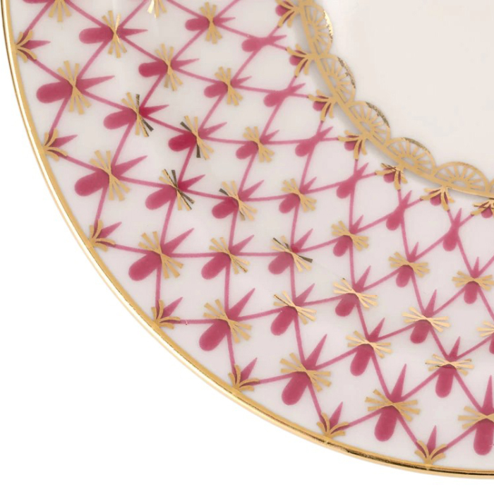 Чайный сервиз "Молодежный" с рисунком "Сетка-блюз" на 6 персон, 20 предметов