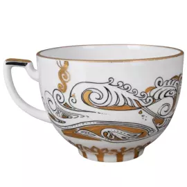 Чайный сервиз "Анданте" с рисунком "Русский модерн" на 6 персон, 14 предметов