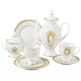 Кофейный сервиз "Классический-2" с рисунком "Музы летнего сада" на 2 персоны, 8 предметов