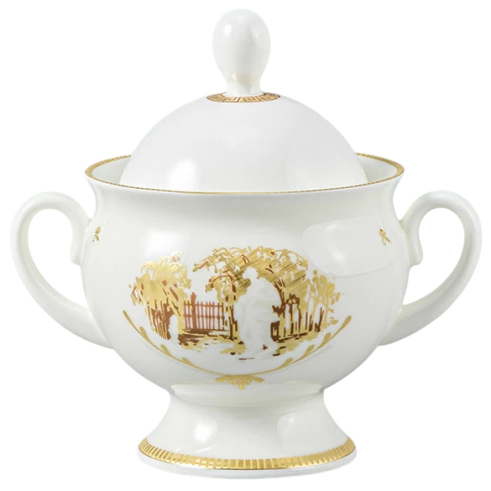 Кофейный сервиз "Классический-2" с рисунком "Музы летнего сада" на 2 персоны, 8 предметов