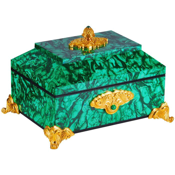 Casket made of malachite "Fabulous East"
