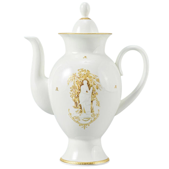 Кофейный сервиз "Классический-2" с рисунком "Музы летнего сада" на 2 персоны, 8 предметов