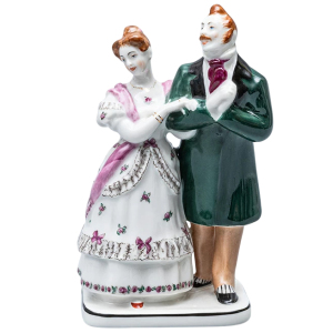 Скульптура из фарфора "Маниловы"