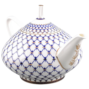 Чайник заварочный "Купольный" с рисунком "Кобальтовая сетка"