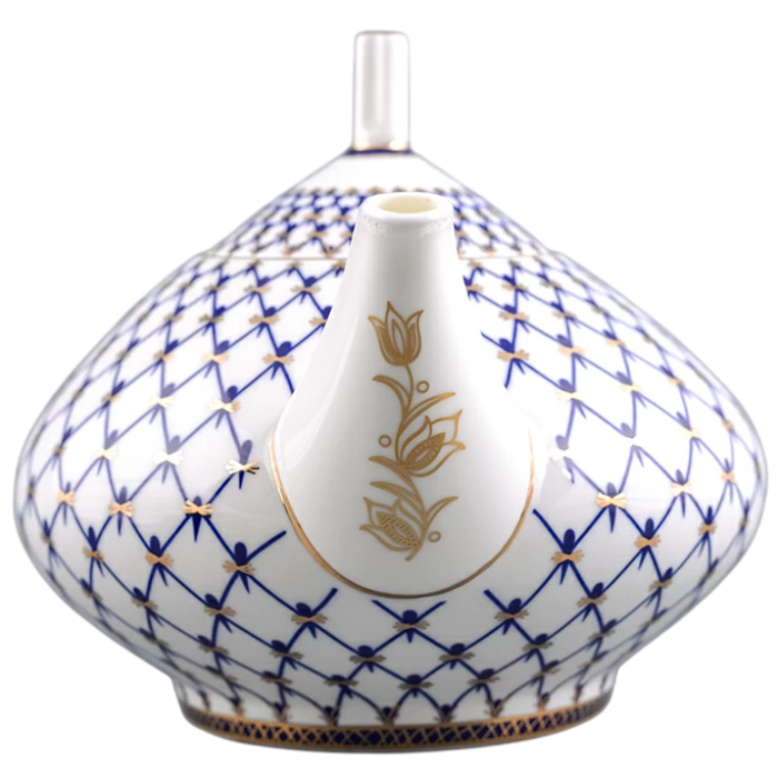 Чайник заварочный "Купольный" с рисунком "Кобальтовая сетка"