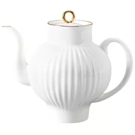 Чайный сервиз "Волна" с рисунком "Золотой кантик" на 6 персон, 20 предметов