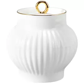 Чайный сервиз "Волна" с рисунком "Золотой кантик" на 6 персон, 20 предметов