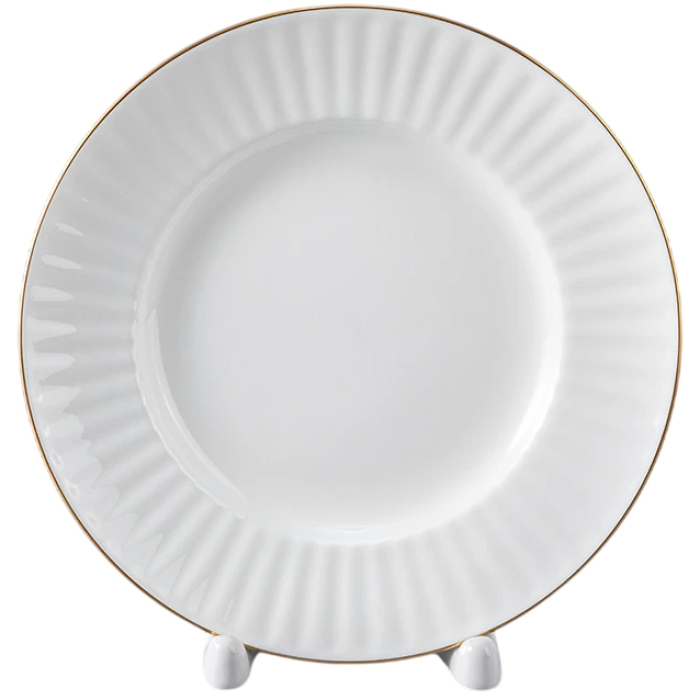 Чайный сервиз "Волна" с рисунком "Золотой кантик" на 6 персон, 20 предметов