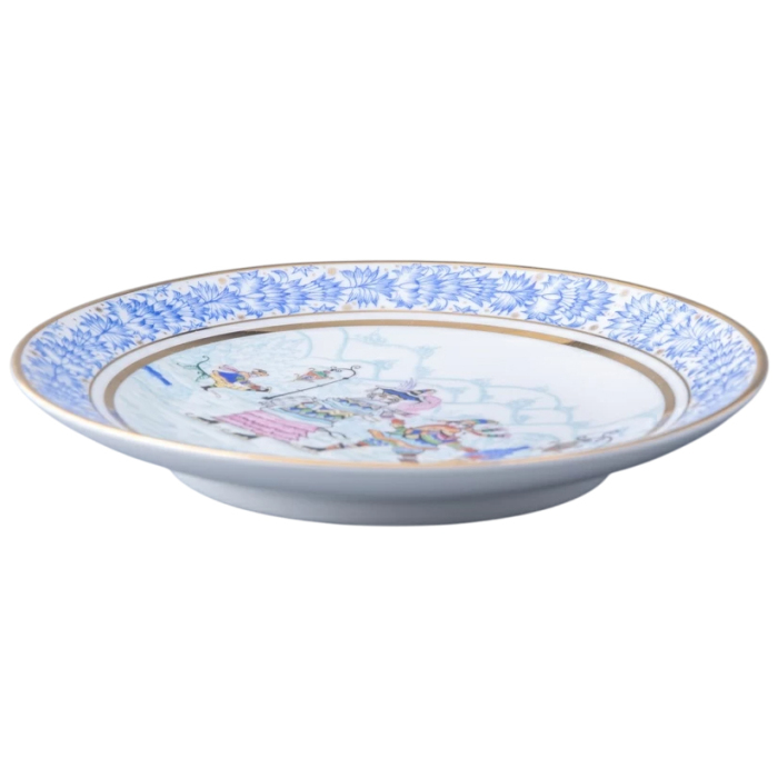 Декоративная тарелка "Эллипс" с рисунком "Зимняя фантазия"