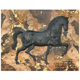 Панно из ценных пород дерева и янтаря "Леонардо" Панно из ценных пород дерева и янтаря "Леонардо"