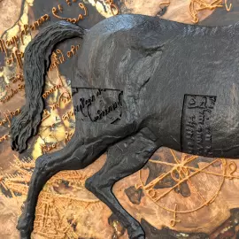 Панно из ценных пород дерева и янтаря "Леонардо" Панно из ценных пород дерева и янтаря "Леонардо"