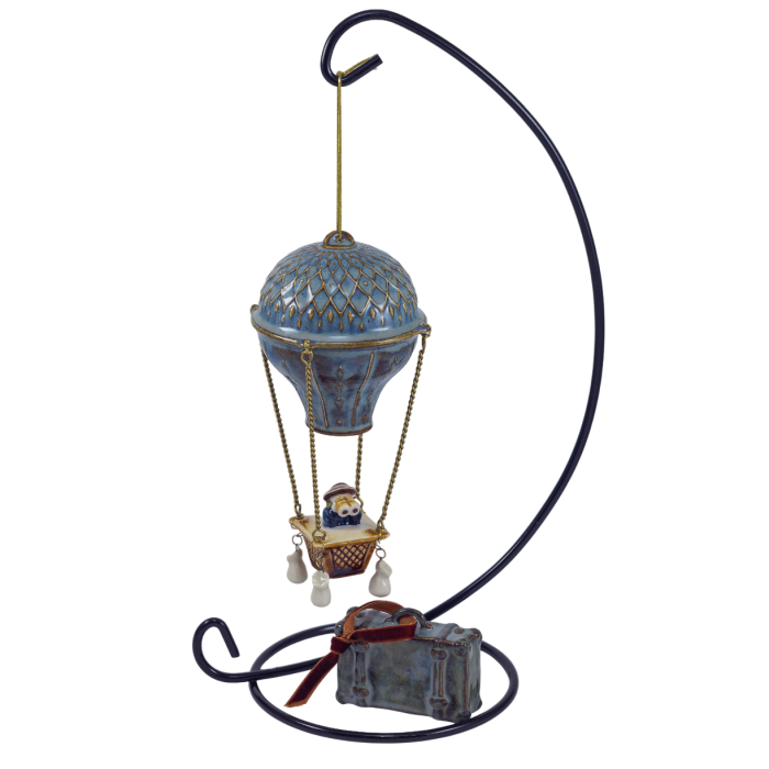 Набор елочных игрушек из фарфора "В путешествие" 2 шт.