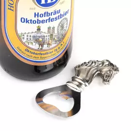 Silver bottle opener "The Brewer's Horse"