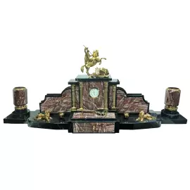 Набор настольный из яшмы "Георгий Победоносец"