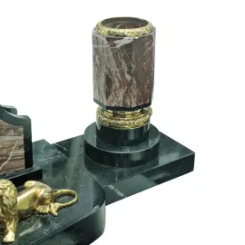 Набор настольный из яшмы "Георгий Победоносец"