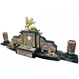 Набор настольный из яшмы "Георгий Победоносец"