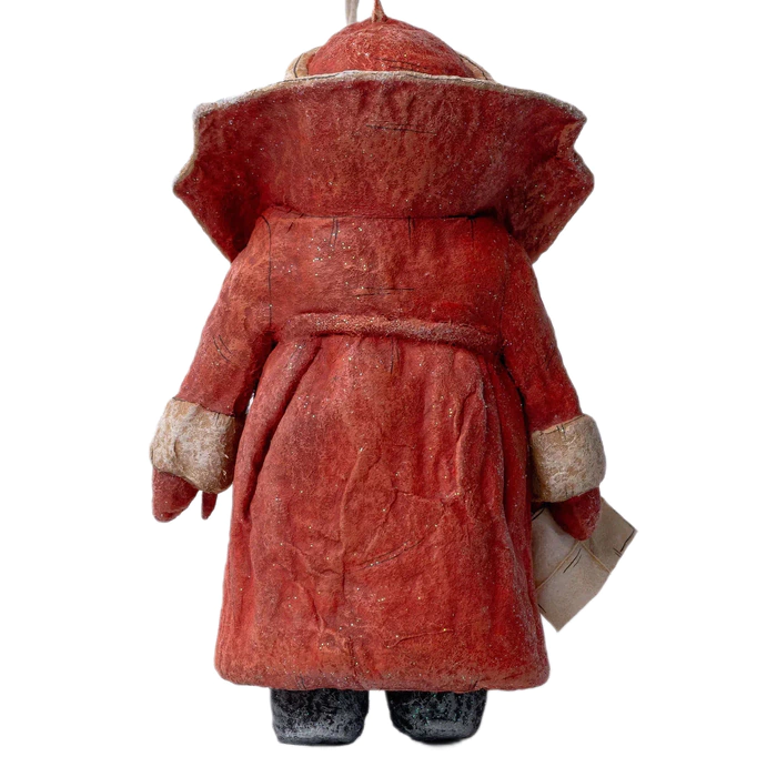 Collectible Christmas tree wadded toy "Santa Claus with a letter" from the collection "New Year"