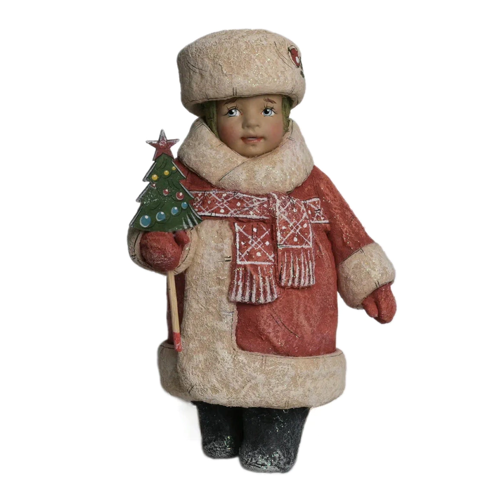 Collectible Christmas tree cotton toy "Baby New Year with a Christmas tree" from the collection "New Year"