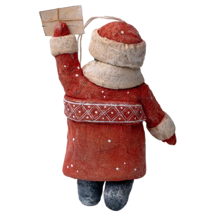 Collectible Christmas tree cotton toy "Baby New Year with a letter" from the collection "New Year"