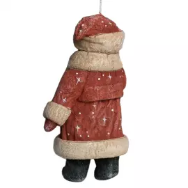 Коллекционная елочная ватная игрушка "Мальчик Новый год с елочкой" из коллекции "Новый год"