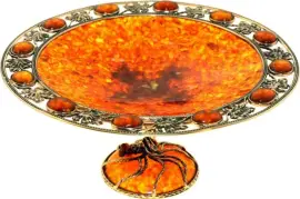 Блюдо из янтаря "Виноградное"