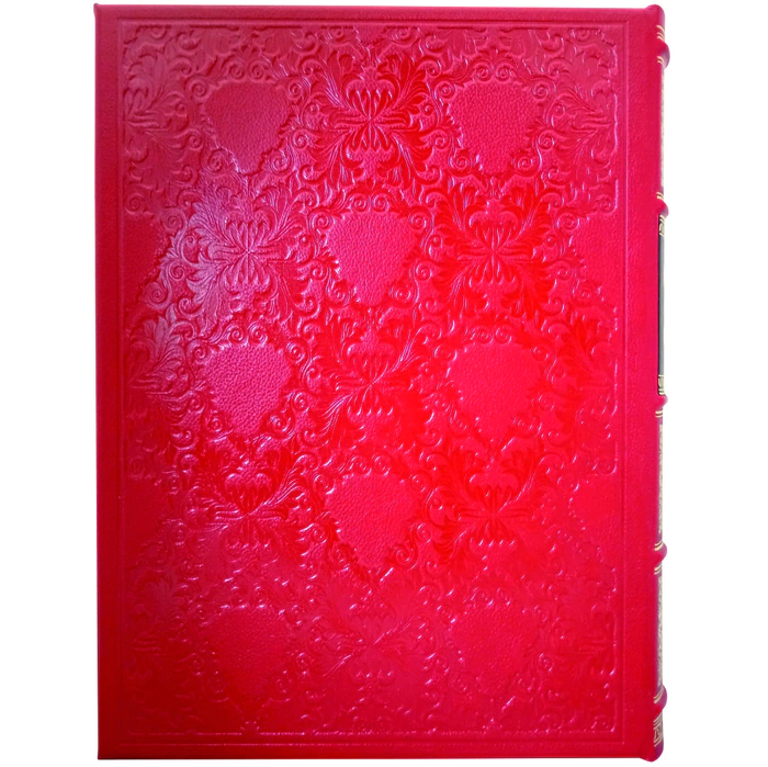 Leather-bound book "The History of the city of Moscow" in a case