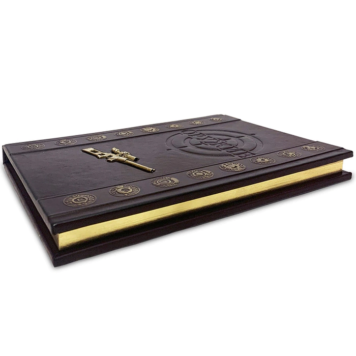 The leather-bound book "Weapons. The best illustrated guide"