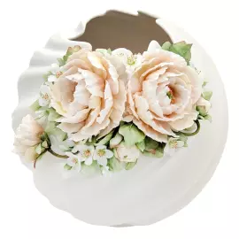 Ваза фарфоровая "Бриз. Пионы"