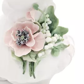 Ваза фарфоровая "Ландыш. Маки"