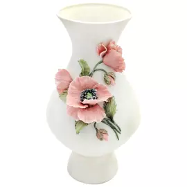 Ваза фарфоровая "Елена. Маки"