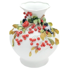 Ваза фарфоровая "Мечта. Рябина"