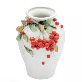 Ваза фарфоровая "Радость. Рябина"